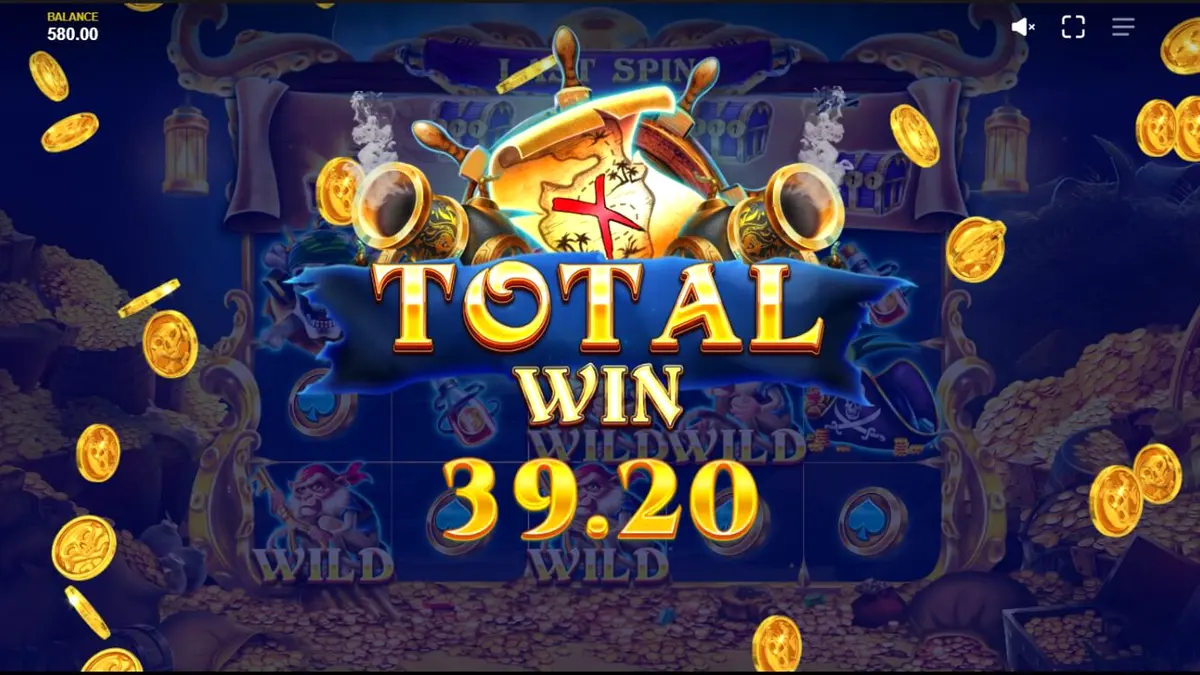 Tampilan visual slot Pirates’ Plenty: Treasures of the Seas dengan tema bajak laut dan kapal.