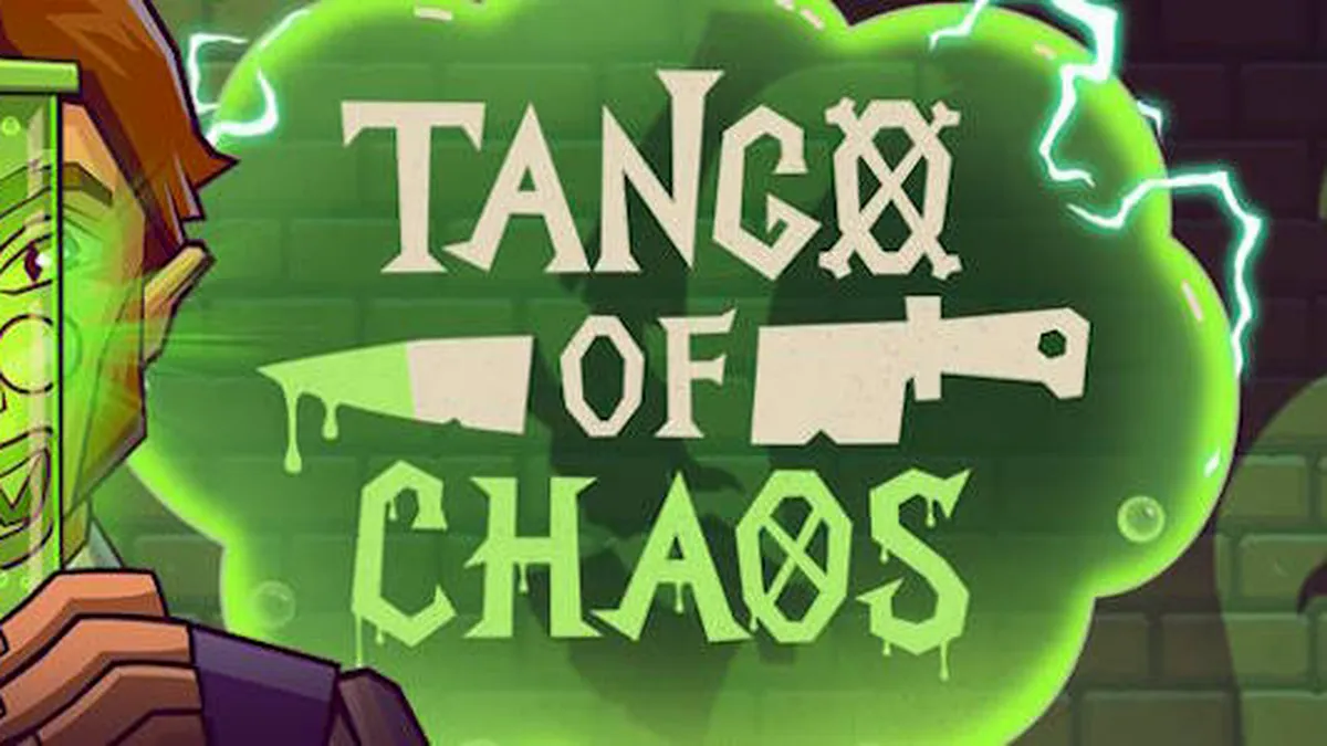 Tampilan visual slot Tango of Chaos dengan tema laboratorium futuristik